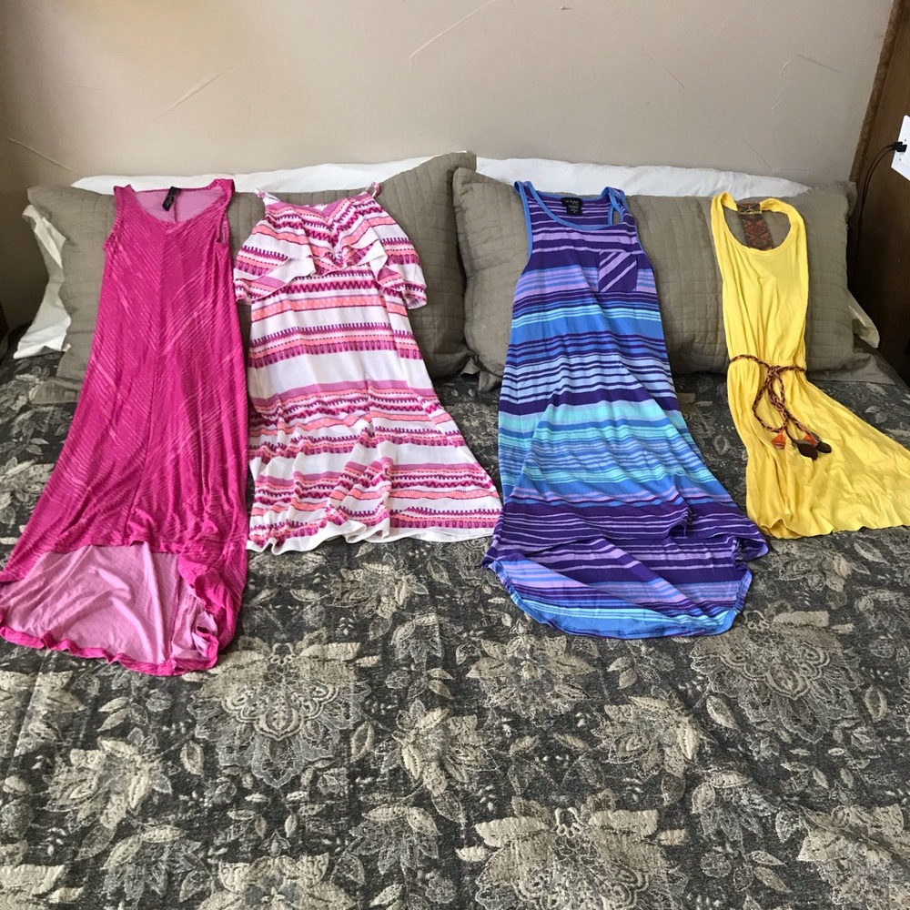 Girls Summer Sundresses Lot of 4 Size 12/L